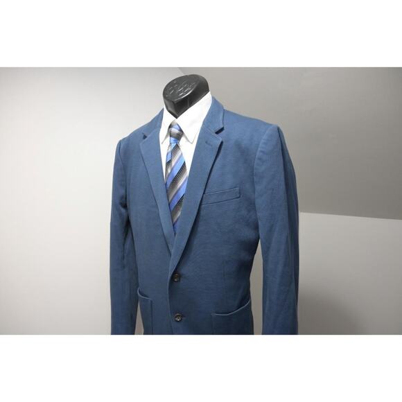 Peter Millar Slim Fit Blue Sports Blazer Jacket 2 Button Mens Size 44 R - Picture 1 of 13
